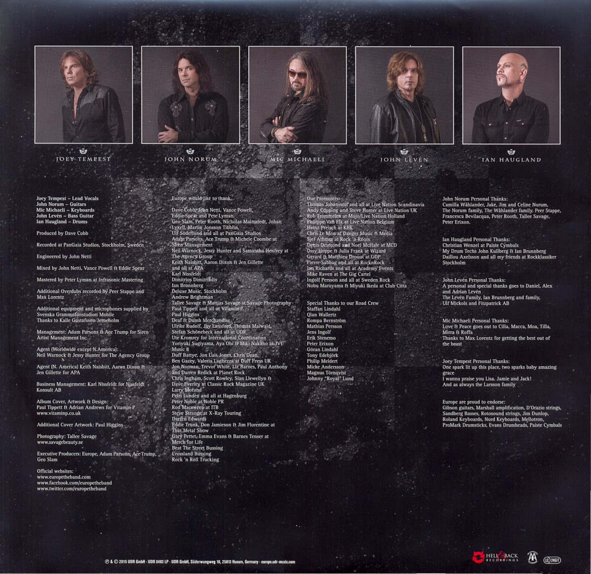 Europe  War Of Kings : LP Sleeve 2